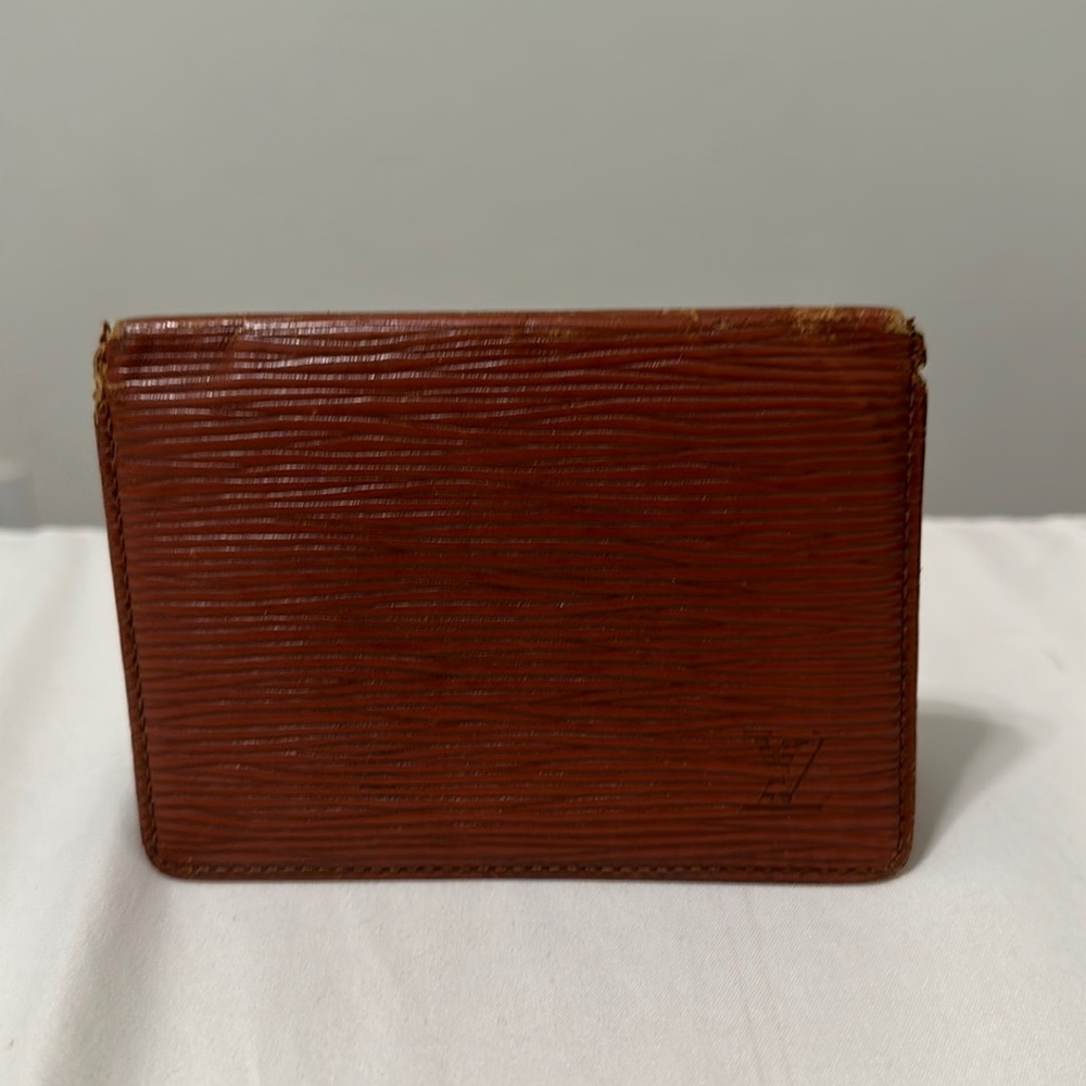 Louis Vuitton EPI Card Holder in Orange
